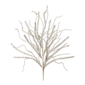 Glitter Pine Branch (Set of 2) 30"H Plastic (Option: Silver)