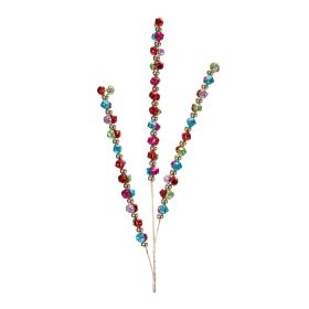 Jingle Bell Spray (Set of 2) (Option: Stem 32")