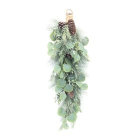 Pine and Cone Bundle Swag Plastic (Option: Eucalyptus 31")