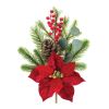 Poinsettia & Pine - Artificial Flowers & Foliage