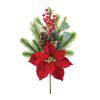Poinsettia & Pine - Artificial Flowers & Foliage