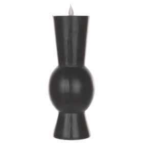 Simplux LED Designer Candle w/4 and 8 Hr Timer (Set of 2) 3.5" x 9.25"H Wax/Plastic (Requires 2 AA Batteries, Not Included) (Option: Black)