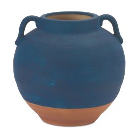 Blue Urn Vase, Ceramic (size: 7")