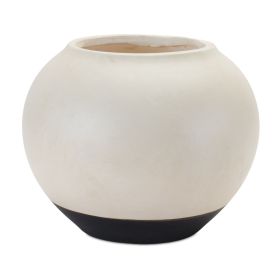 Pot 9"D Ceramic (Option: White)