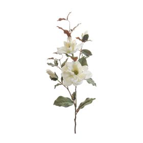 Artificial Magnolia Flowers -  Sprays, Stems (Option: 2pc White Spray 37.5")