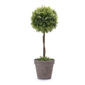 Potted Tree Topiary (Option: 17.5" Round)