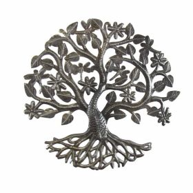 14 Inch Tree of Life Metal Wall Art - Croix des Bouquets (style: Dragonfly)