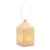 Pendant Lantern 5.5"L x 9"H Resin 3 AAA Batteries, Not Included