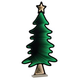 Tree w/Star Infinity Light Acrylic UL Plug Included (size: 37.5")