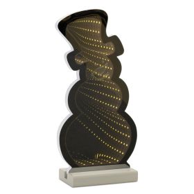 Snowman Infinity Light Acrylic UL Plug Included (size: 2pc 12"H)