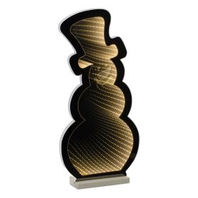 Snowman Infinity Light Acrylic UL Plug Included (size: 24"H)