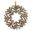 Snowflake Ornament (Set of 12) 4"H, 6"H Wood