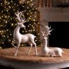Deer (Set of 2) 9"H, 13"H Resin