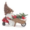 Resin Christmas Santa Gnome with Pinecone Hat Figurines
