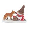 Resin Christmas Santa Gnome with Pinecone Hat Figurines