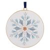 Snowflake Disc Ornament (Set of 12) 6"H Iron/Jute