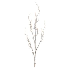 Artificial Foliage Vase Filler - Icy Iced Icicle Branch Spray (Option: 6pc White 33")