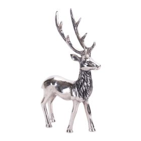 Aluminum Reindeer Statue Figurine (size: 14"H)