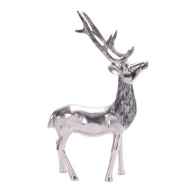 Aluminum Reindeer Statue Figurine (size: 17.5"H)
