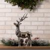 Aluminum Reindeer Statue Figurine