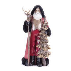 Santa Figurine Resin (Option: 19.5" Woodland)