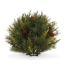 Pine Half Orb (Set of 2)  Plastic (size: 8.5")
