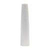 Distressed White Stoneware Vase 4.5"D