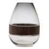 Wood Ring Glass Vase