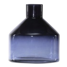 Gradient Blues Glass Vase (size: 6")