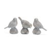 Bird on Rock Figurines 3.75"H Resin