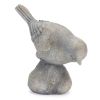 Bird on Rock Figurines 3.75"H Resin