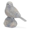 Bird on Rock Figurines 3.75"H Resin