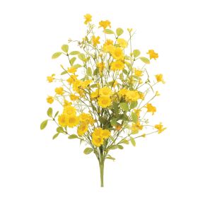 Artificial Flowers - Floral Bush, Stem, Bundle (Option: 2pc Yellow Daisy 18")