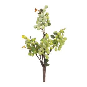 Berry Spray, Branch, & Bundle - Artificial Flowers & Foliage for Vases (Option: 4pc, 17" Green)