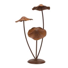 Bronze Mushroom Decor Iron (Option: 3 Tops)