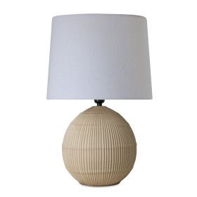 Table Lamp 20.5"H Ceramic (Option: Beige, White)