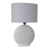 Notched Ceramic Table Lamp
