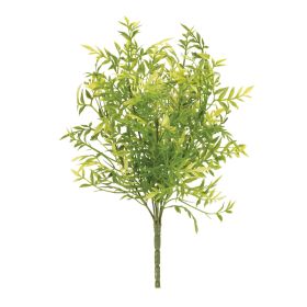 Mini Leaf Bush Set 12"H Plastic (Qty: 12pc)