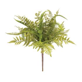 Mixed Fern Artificial Foliage Plastic (Option: 2pc Bush 19")