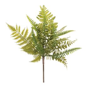 Mixed Fern Artificial Foliage Plastic (Option: 6pc Spray 16.5")