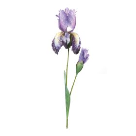 Artificial Iris Flowers (Set of 2) (Option: Purple Spray 32.5")
