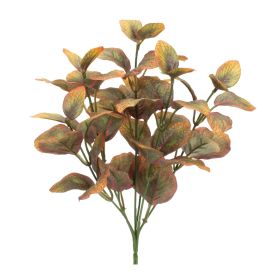 Artificial Plant Foliage Bundle, Spray, Bush (Option: 6pc Green/Orange 12")