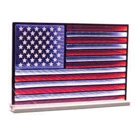 Flag Infinity Light 23"L x 15.5"H UL Plug (Option: Standing)