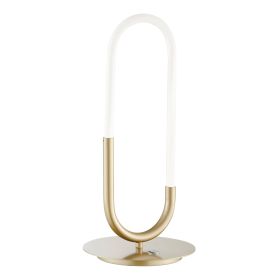 LED Single Clip Table Lamp (Color: Sandy Gold)