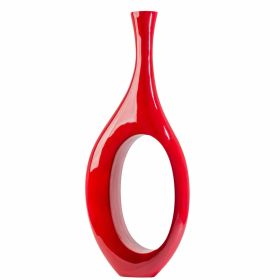 Trombone Vase (Color: Large Red)