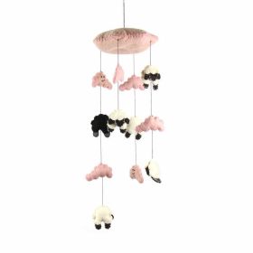 Felt Counting Sheep Mobile - Global Groove (Color: Pink)