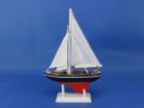Wooden Model Sailboat Christmas Ornament 9"