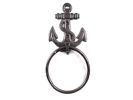 Cast Iron Anchor Towel Holder 8.5"