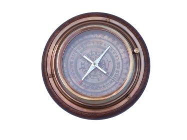 Directional Desktop Compass 6" (Finish: Antique Brass)