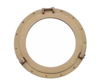 Decorative Ship Porthole Mirror 20" (Finish: Antique Brass)